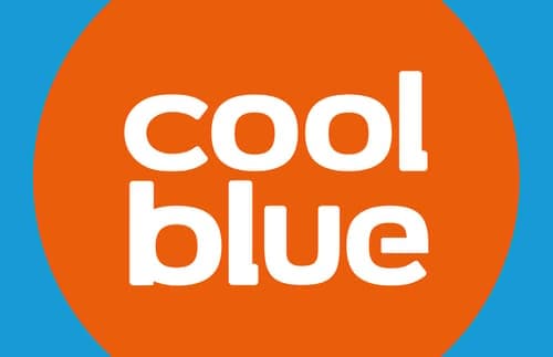 Cadeaukaart van Coolblue met het witte logo op een oranje achtergrond