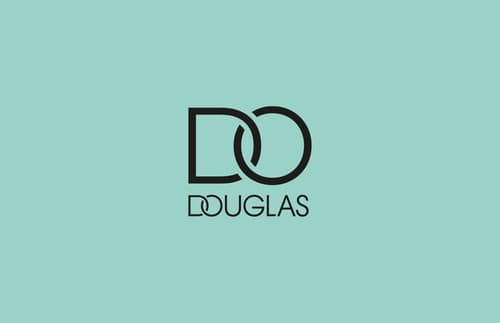 Cadeaukaart van Douglas met het zwarte logo op een mintgroene achtergrond
